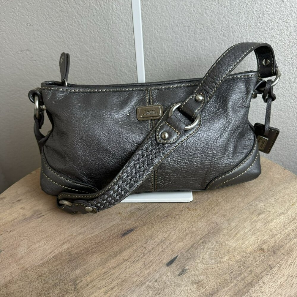 The Sak Handcrafted Metallic Leather Shoulder Bag